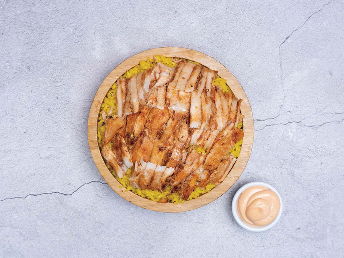 Large Mix Chicken Fatteh Shawerma And Crispy