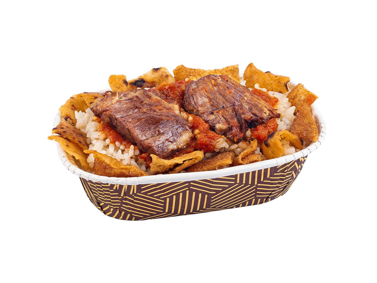 Fatteh with meat