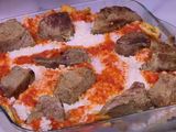 Fatteh with meat