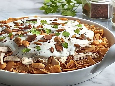 Chicken Shawerma Fatteh