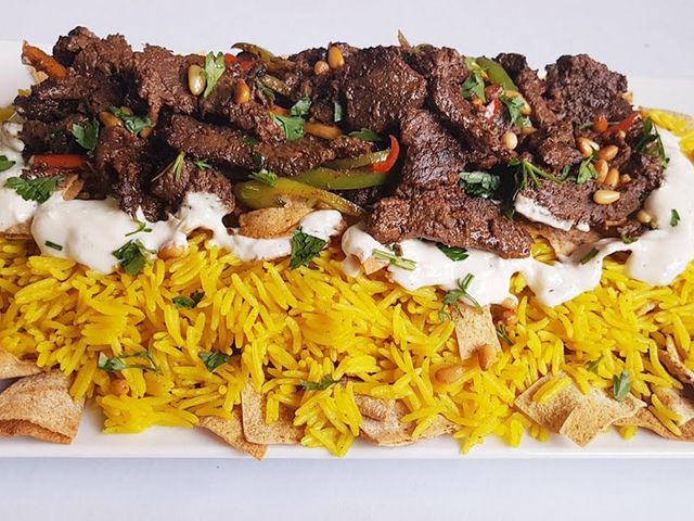 Large Beef Shawerma Fatteh