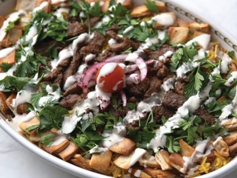 Meat Shawarma Fatteh