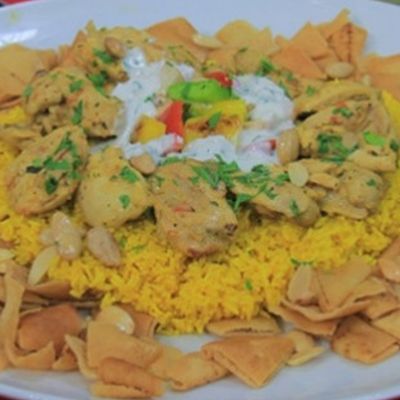 Shish tawook fattah