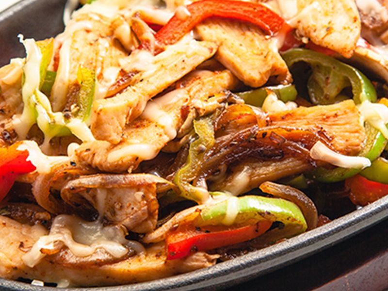 Chicken fajita fatteh
