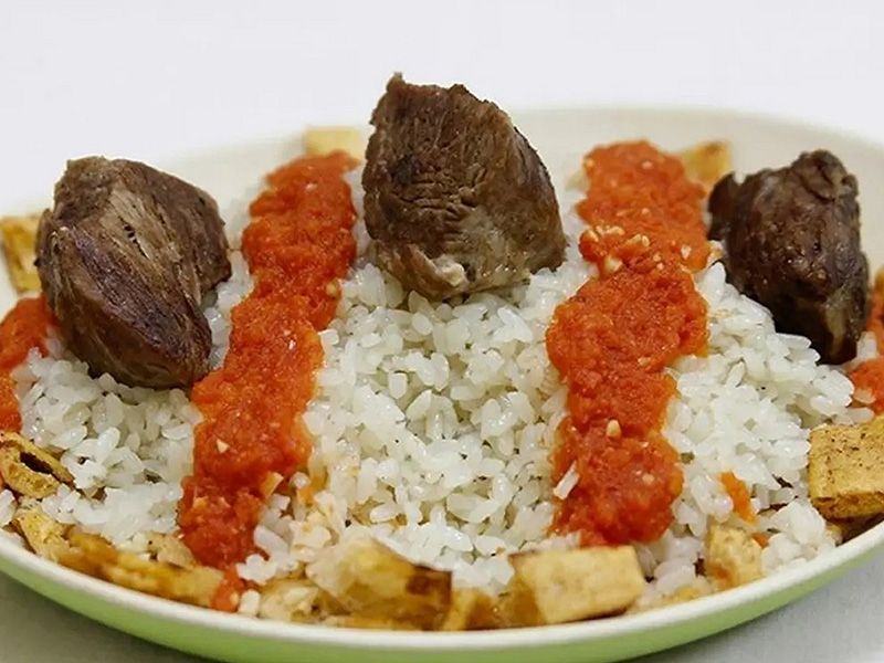 Meat Fatteh Casserole