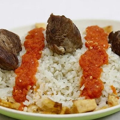 طاجن فتة لحم