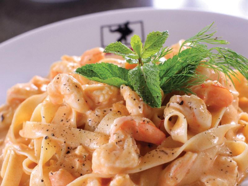 Seafood Fettuccine pasta