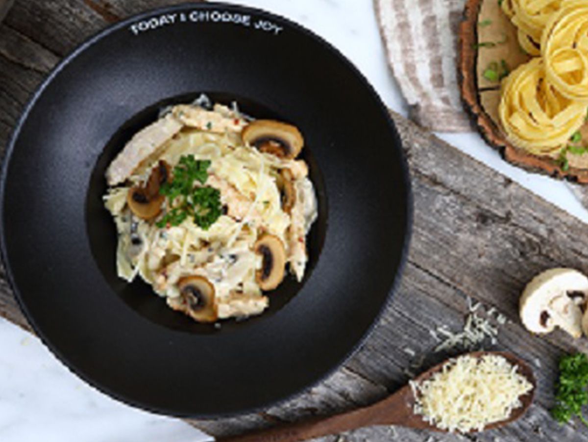 Fettuccine Mushroom Pasta