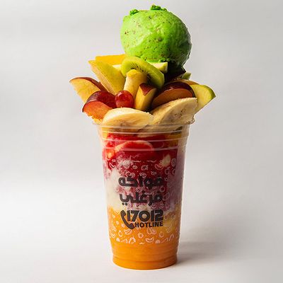 Natural Fakhfakhina Juice with Ice Cream