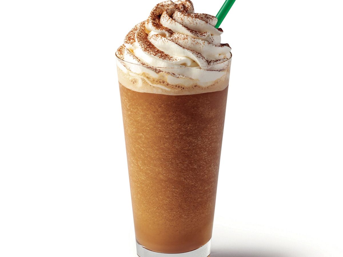 Frappe caramel and hazelnut