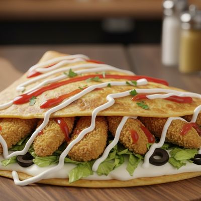 Crispy Chicken Crepe