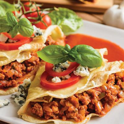 Chicken pane and burger crepe
