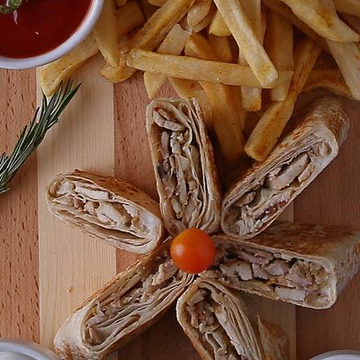 Arabic Chicken Shawarma sandwich