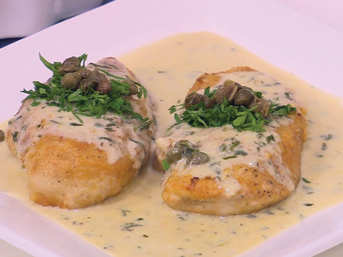 Chicken with lemon sauce