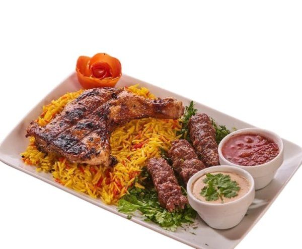 1/2 Chicken And 1/4 Kofta Meal
