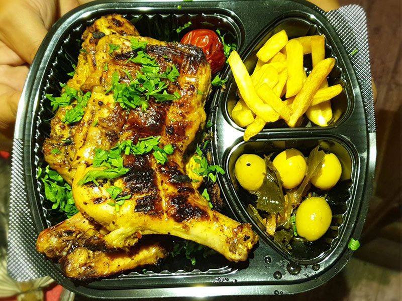 Half Charcoal Grilled Chicken Meal