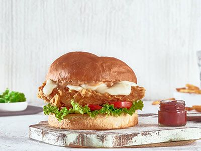 Fried Chicken Burger Sandwich
