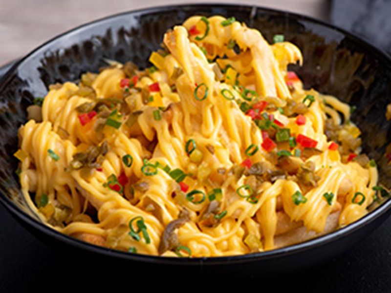 Cheese Fries With Fried Shrimp