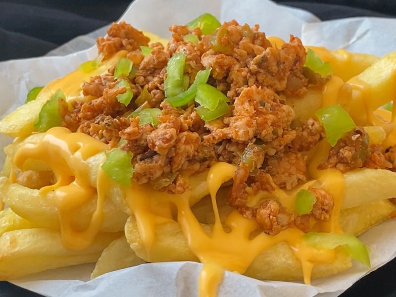 Cheese Fries With Chicken
