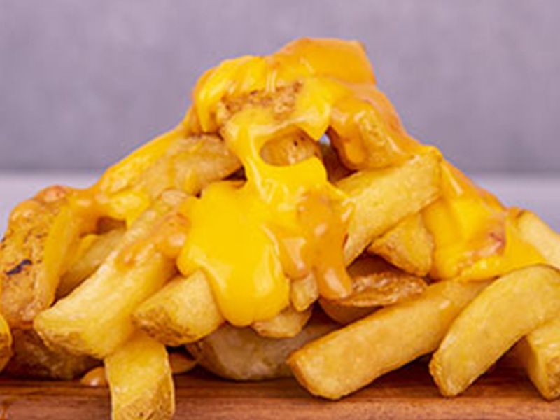Cheese Fries With Hot Dog