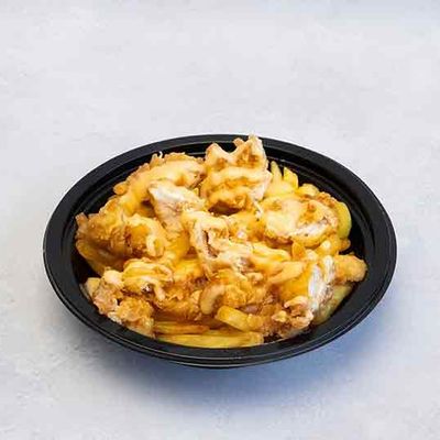 Fries with Cheddar and Strips Pieces