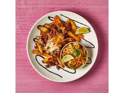 Fries Cheddar With Beef Bacon