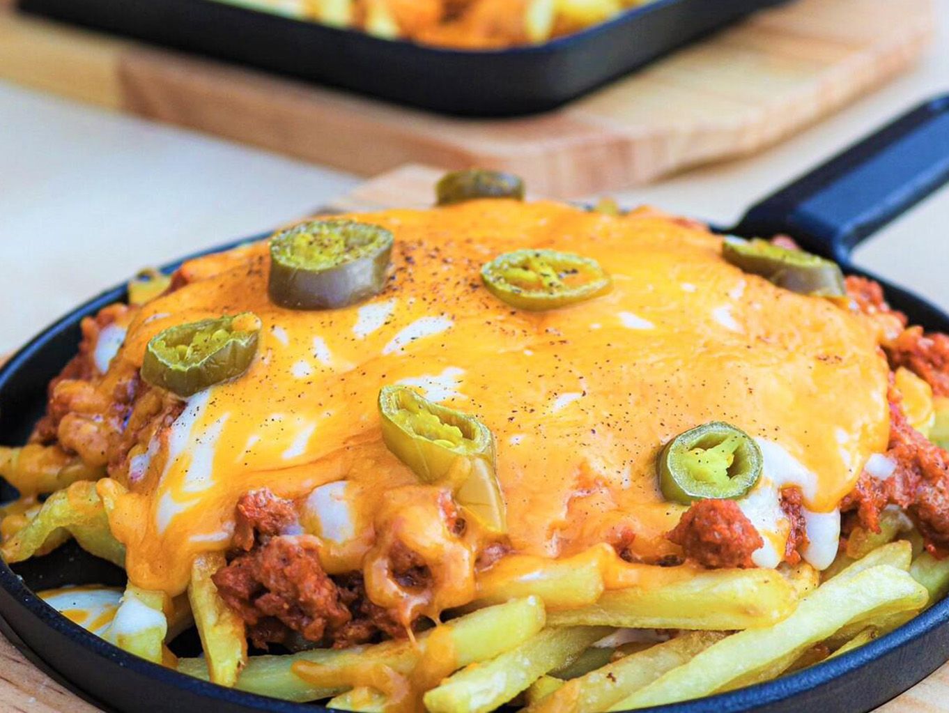 Jalapeno cheese fries
