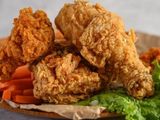 Crispy broasted chicken meal