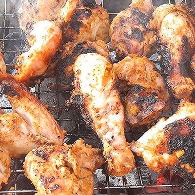 Shish Chicken On Charcoal