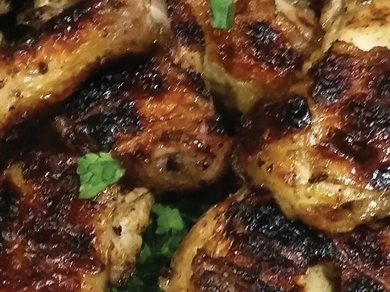 Charcoal Grilled Shish Chicken