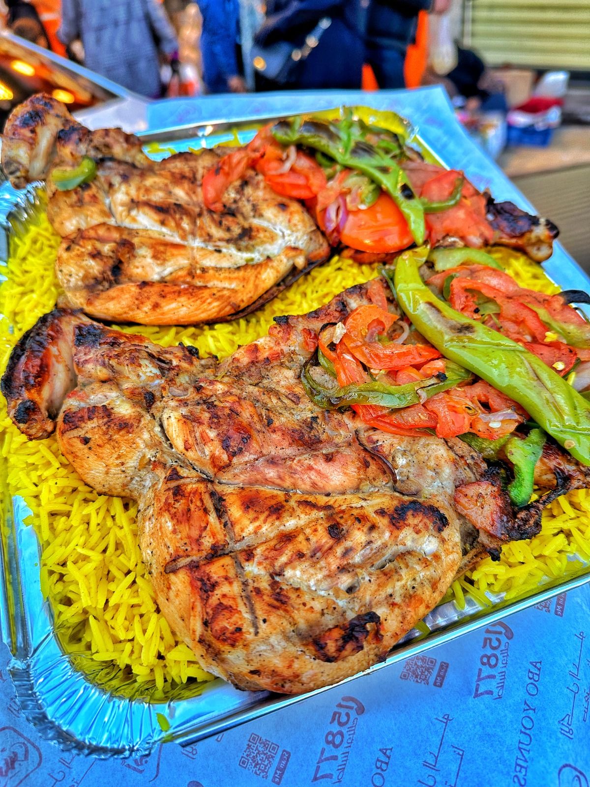 chicken on charcoal