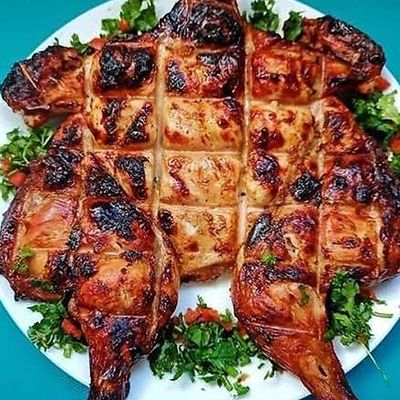 Whole Chicken On Charcoal
