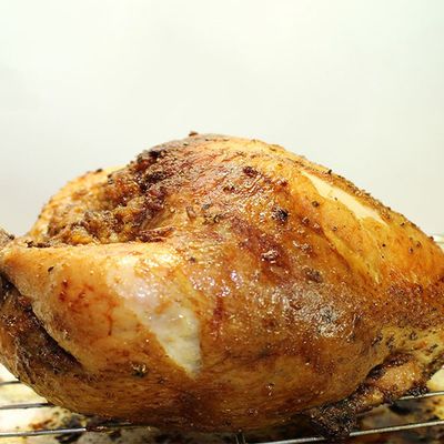 Chicken stuffed with rice