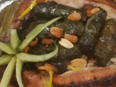 Stuffed Chicken With Vine Leaves