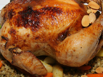 Chicken Stuffed With Grits And Meat
