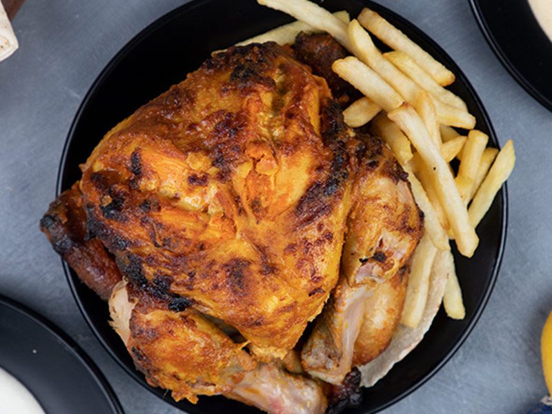 Whole Oven Baked Grilled Chicken