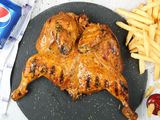 Whole Syrian grill chicken meal