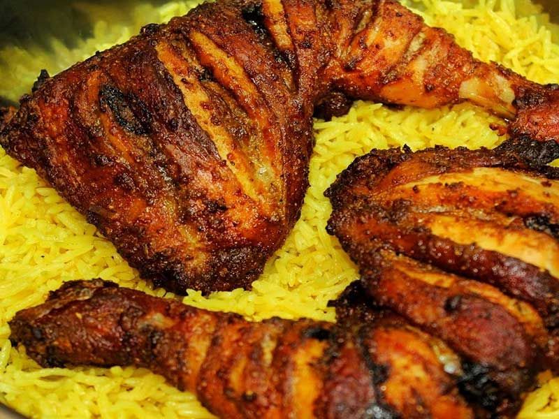Grilled Chicken With Rice