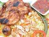Whole Chicken Mandi With Rice Meal