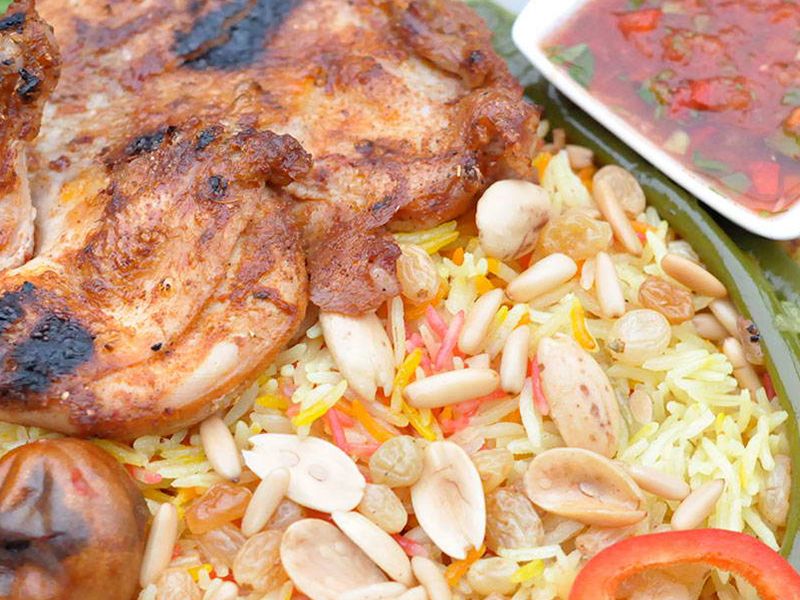 Whole Chicken Mandi With Rice Meal