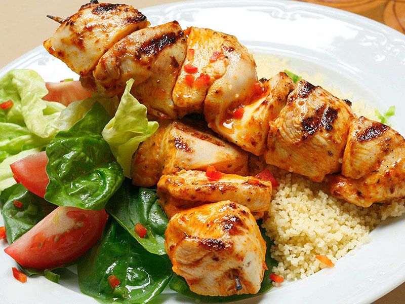 Chicken Shish And Basmati Rice