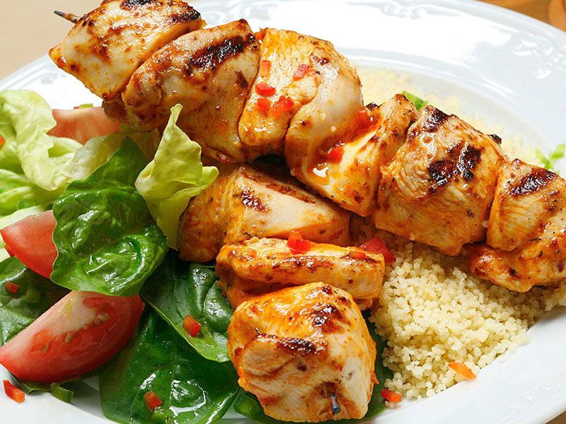 Whole Charcoal Grilled Shish Chicken