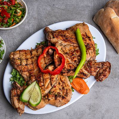 Charcoal grilled chicken