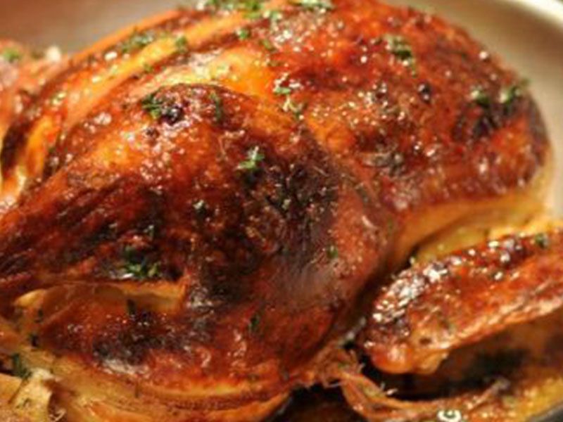 Whole Oven Baked Chicken Meal