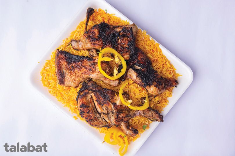 Grilled chicken with rice