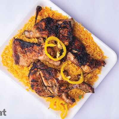 دجاج مشوي مع أرز