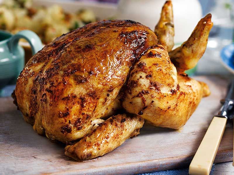 Grilled Chicken With Bread