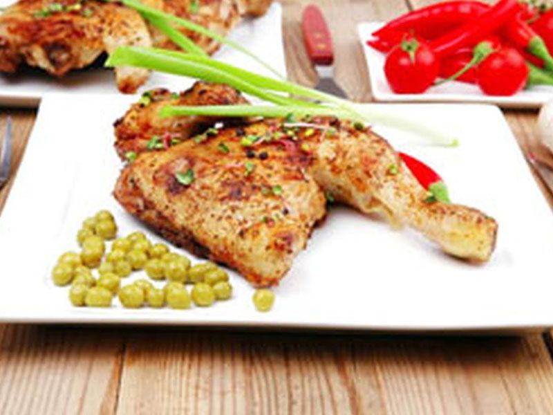 Quarter Grilled Chicken And Basmati Rice