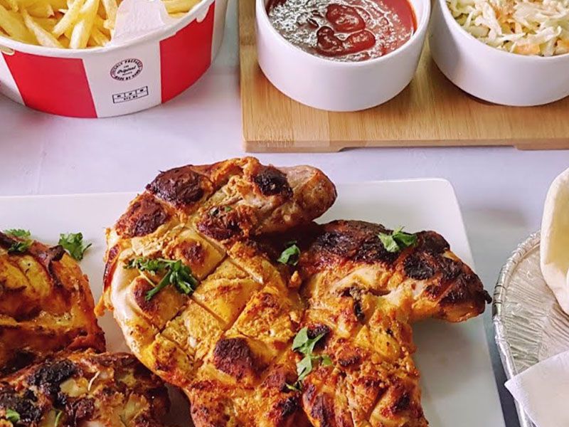 Charcoal Whole Grilled Chicken