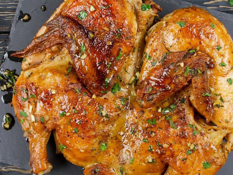 Grilled Chicken with Syrian Style Skewer